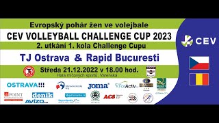 TJ OSTRAVA CZE  RAPID BUCURESTI ROI 21122022  1800 hod [upl. by Dominique272]