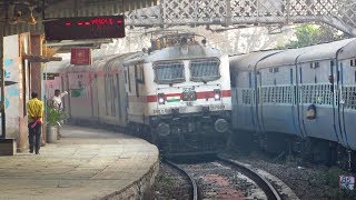 Nagpur DURONTO  Bhusawal  PUNE EXPRESS  EMU  3 OVERTAKES [upl. by Ytirev439]