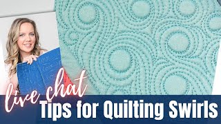 Tips For Quilting Swirls Live Chat with Angela Walters [upl. by Reagen]