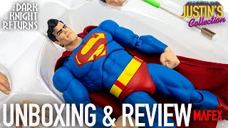 Mafex Superman Batman The Dark Knight Returns Unboxing amp Review [upl. by Jose473]