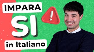 How to use SI in Italian riflessivo impersonale passivante [upl. by Aimik]