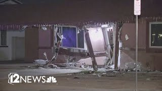 Driver fleeing police crashes into Valley home [upl. by Rehctelf]