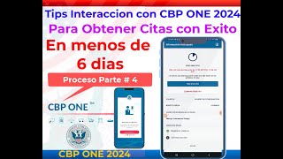 🛎️ CBP ONE 2024 Dinámica de Interacción con CBP ONE para sacar citas en 7 dias  Testimonios 🛎️ [upl. by Azirb]