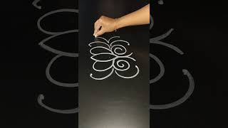 side mugguluside border side designs for muggulusimple rangoli side design [upl. by Cohe]