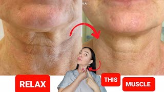 Relax this muscle to get rid of the TURKEY NECK and lengthen your neck [upl. by Davidson]