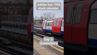 Jubilee line 1996 Stock Calendar Day 3 [upl. by Nneb251]