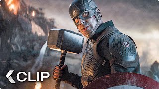 Captain America Lifts Thors Hammer Mjolnir Scene  AVENGERS 4 Endgame 2019 [upl. by Aicilyt786]