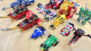 【Power Rangers Megaforce All Megazord】ゴーカイジャーの全DXロボで遊んでみた（ニセゴーカイオーもあるよ） [upl. by Gunner]