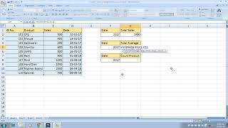 Sumifs Averageifs and Countifs Function use in Excel [upl. by Kuhlman60]