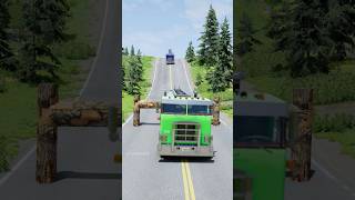 Tanker trucks vs log trap part780 shortvideo beamngdrive shorts india truck gaming [upl. by Aya882]