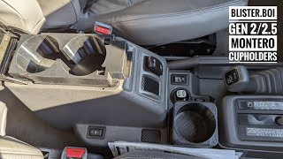 Blisterboi Gen 2  25 Montero 3d printed cupholder upgrade install and review [upl. by My]