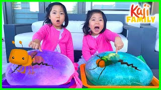 Giant Ice Balloons Melting Animals Easy DIY Science Experiments for kids [upl. by Doti]