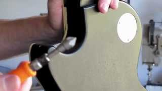 Guitar Strap Button Installation [upl. by Cirted]