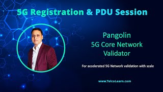 5G Registration and PDU Session using Pangolin  5G  5G Core  5G Core testing  TelcoLearn [upl. by Aiket]