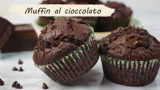 Muffin al Cioccolato pronti in 15 minuti  Ricetta facile [upl. by Emmye]