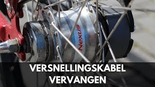 Shimano Nexus 7 versnellingskabel vervangen  Versnelling kabel monteren [upl. by Ahsenra756]