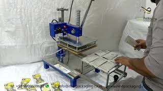 Manual Blister packing machine Scrubber Blister Packing Machine [upl. by Marabelle]