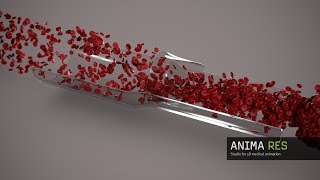 3d animated blood flow  particle simulation [upl. by Robi]