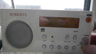 DAB Radio DX Sandy Heath DAB transmitter Picked UP In Clacton Essex With D2 National test signal [upl. by Woodruff128]