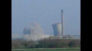 Richborough Power Station Demolition slow motion [upl. by Anivek663]