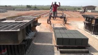 2014 GHANA CONCRETE BLOCK PAVER MACHINE [upl. by Annhoj357]