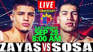 🔴LIVE Xander Zayas vs Damian Sosa Top Rank Fight Commentary │ Super Welterweight Bout  10 Rounds [upl. by Nolek100]