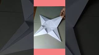 Christmas Star 🌟 Craft  Christmas Decoration ideas short artandcraft [upl. by Thurmann]