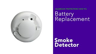 How to Replace the Battery for a Monitored Smoke Detector [upl. by Odareg]