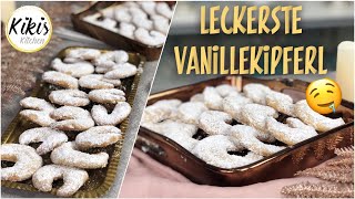 Unfassbar zarte Vanillekipferl  wochenlang frisch  Leckerste Vanillekipferl einfach selber backen [upl. by Yzdnil765]