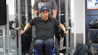 Two Exercises For Better Wheelchair Pushing  ADAPT TO PERFORM [upl. by Nnylyram]