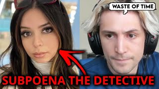 Adetp Subpoenas a Detective to Testify against XQC in Divorce [upl. by Onaicnop]