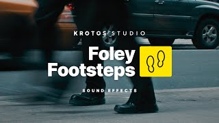 Foley Footsteps Sound Effect  100 Royalty Free  No Copyright [upl. by Foote]