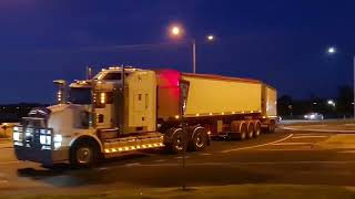 Australia Trucks Epic Bdoubles On Melbourne Victoria Roads [upl. by Ellen]