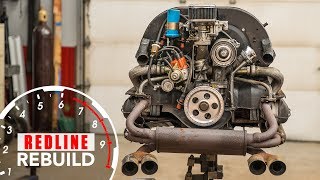 Volkswagen Beetle Aircooled Flatfour Engine Rebuild TimeLapse  Redline Rebuild  S1E7 [upl. by Chester23]