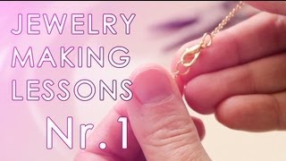 DIY JEWELRY MAKING BASICS No1 Working with chains clasps jump rings [upl. by Chap]