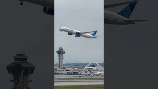 United Boeing 78710 Dreamliner Takeoff  LAX Plane Spotting [upl. by Leodora]