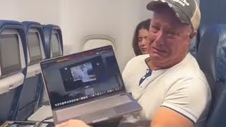 Widower Broke down over the Wifes passing inside Airplane teaching passenger life lesson [upl. by Allimrac]