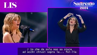 LIS Sanremo 2024  Alessandra Amoroso canta Fino a qui [upl. by Schnorr308]