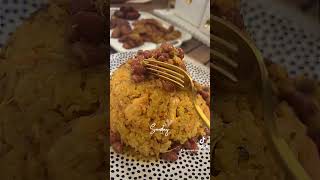 Locrio de Pollo c Habichuelas RojasMaduros amp Ensalada love god dominicanfood prayer dinner [upl. by Nnodnarb]