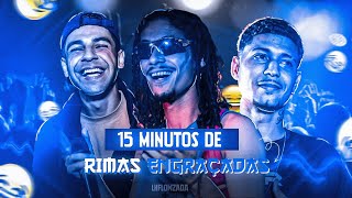 15 MINUTOS DE RIMAS ENGRAÇADAS 😂 PRA DAR REPLAY ⏯️ [upl. by Peppie]