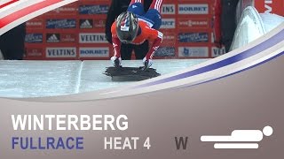 Winterberg  Womens Skeleton Heat 4 World Championships 2015  FIBT Official [upl. by Ausoj]