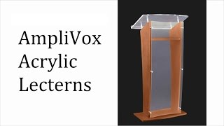 Acrylic Podium Lecterns Plus Customization Options [upl. by Richella]