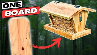 Make a Stylish Cedar Bird Feeder for Cheap [upl. by Aikemal21]