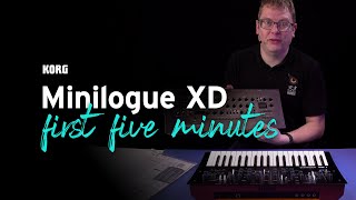 Get started with the Korg Minilogue XD  your first five minutes [upl. by Butcher]