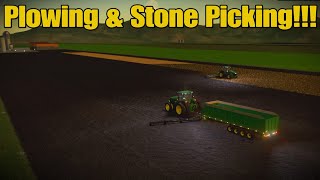 Fox Farms Solo Episode 7 Plowing amp Stone Picking  Adding Productions FS22 PS5 [upl. by Sorvats]