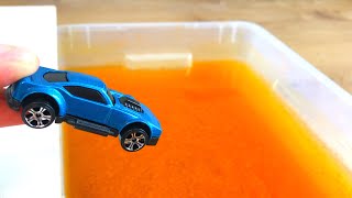 Toy Cars Moving and Falling Into The Water [upl. by Saleme979]