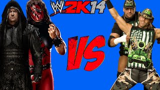 WWE 2K14 DGenerationX VS Brothers Of Destruction FRHD [upl. by Audre641]