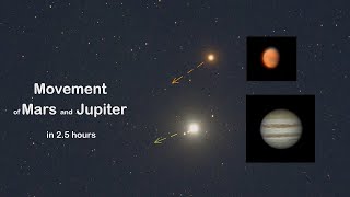 I captured the movement of Mars and Jupiter against the background of the stars [upl. by Florette]