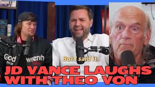 JD Vance Laughed with Theo Von but Jesse Ventura did NOT [upl. by Nedyah]