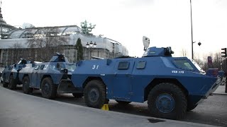 Convoi de la liberté à Paris  Des Blindés déployés  Paris sous haute surveillance policière [upl. by Sladen]